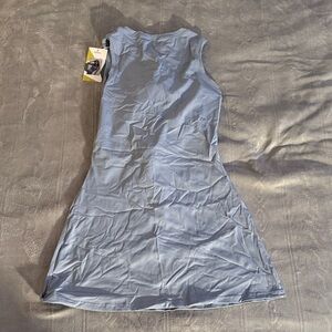 HALARA Light Blue Sleeveless Mini Dress